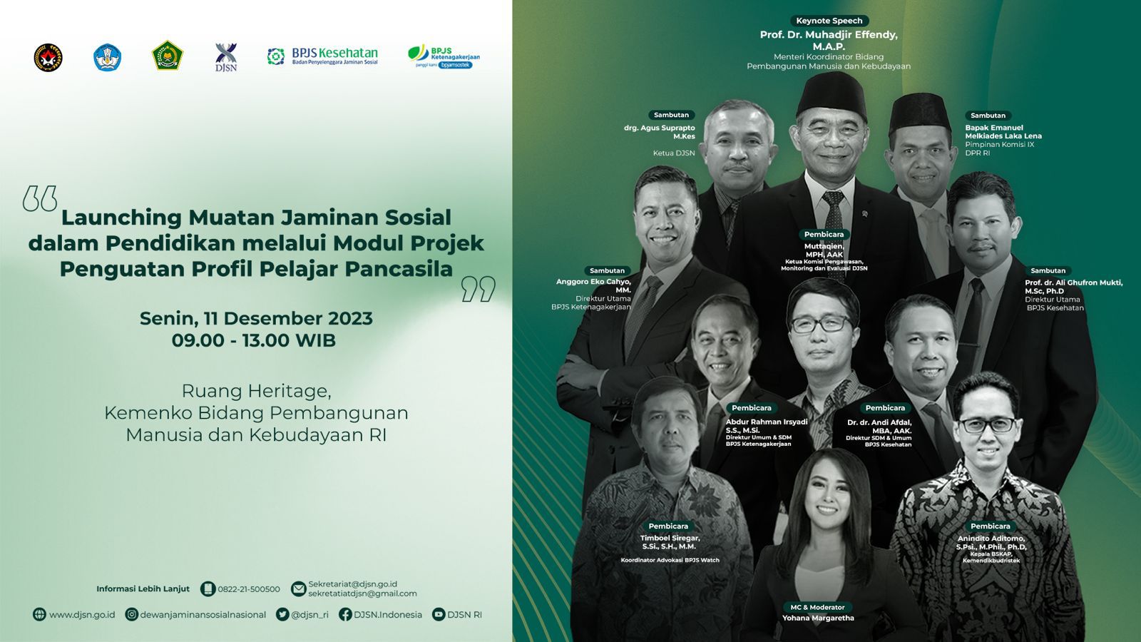 Launching Modul Projek Penguatan Profil Pelajar Pancasila Muatan Jaminan Sosial